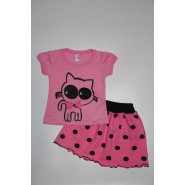 Костюмчик с юбочкой "Котик" 13-036